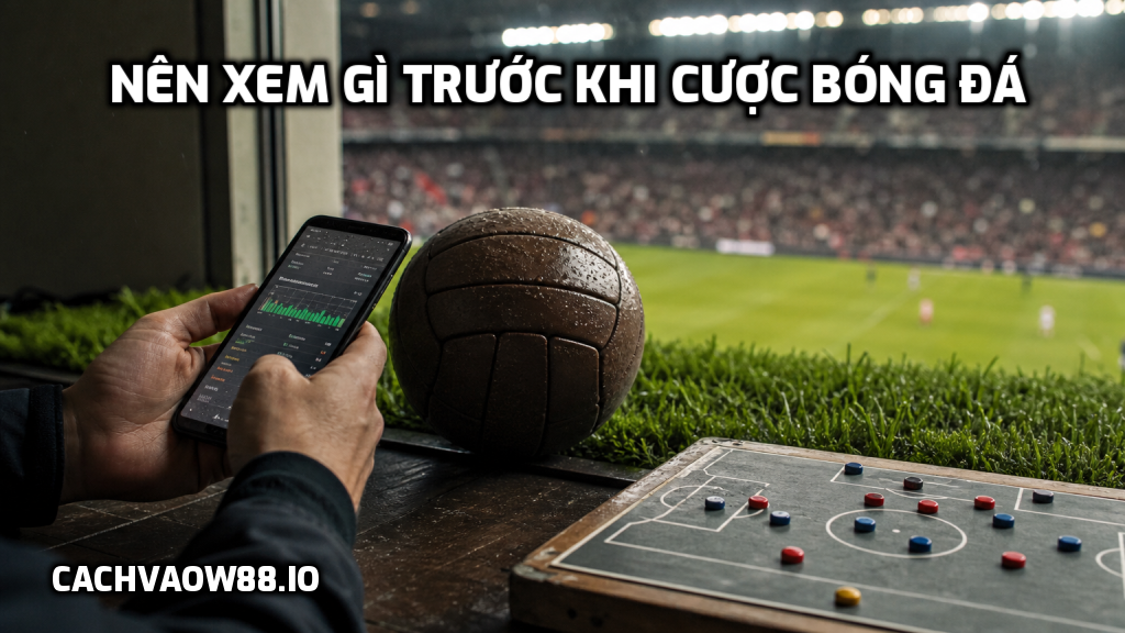 Nên xem gì trước khi cược bóng đá
